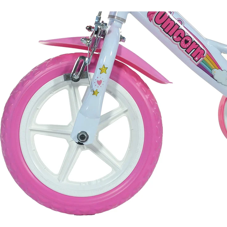 Dino Bikes Unicorn Einhorn-Fahrrad, 124RL-UN, Weiß / Rosa - Preisvergleich – Bild 7