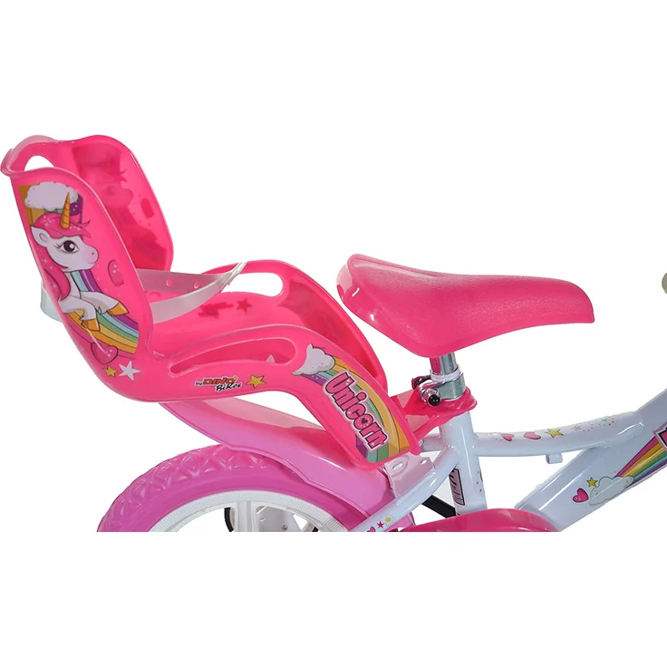Dino Bikes Unicorn Einhorn-Fahrrad, 124RL-UN, Weiß / Rosa - Preisvergleich – Bild 4