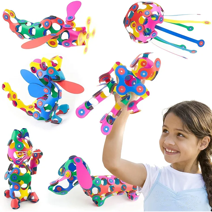 Klickspielzeug Super Rainbow junior 35,5 cm rosa 61 Stück
