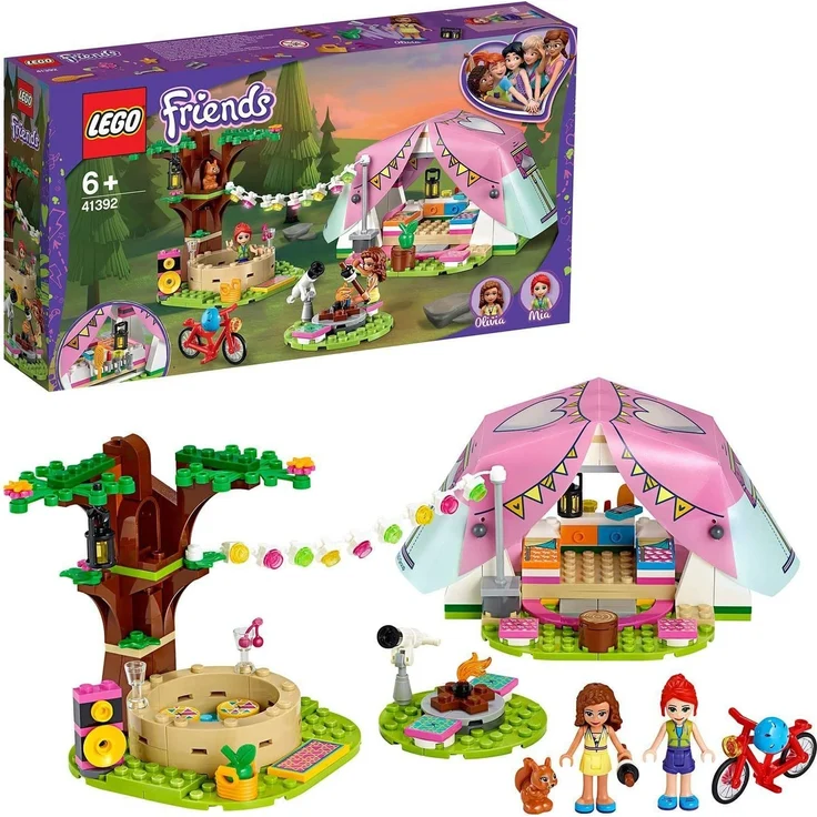 LEGO 41392 Friends Camping in Heartlake City Abenteuer mit Olivia und Mia – Bild 1