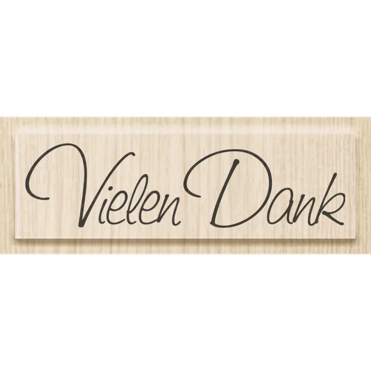 Knorr Prandell 211800600 Knorr prandell 211800600 Stempel aus Holz (Danke) Motivgröße 6,3 x 1,7 cm, Motiv: Vielen Dank