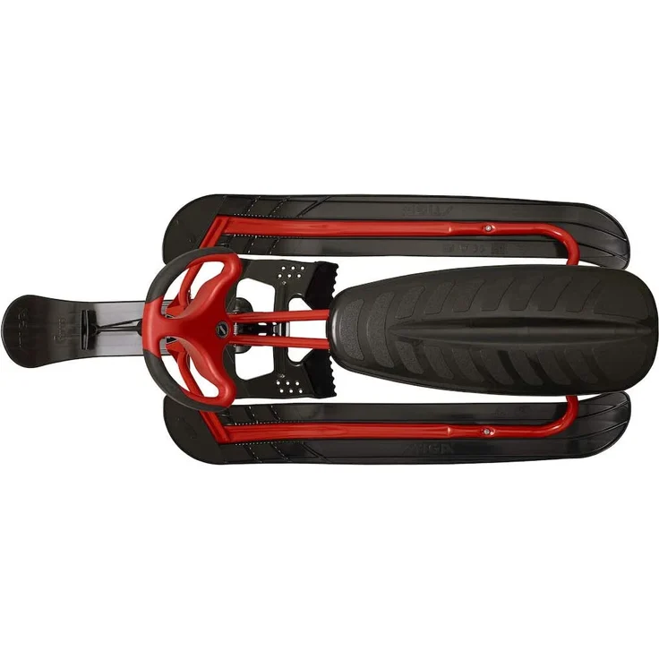 STIGA 'Snowracer Ultimate Pro' Lenkschlitten, Bob, 130 cm, schwarz/rot, Stahl/Kunststoff, viele Features, ab 6 Jahren – Bild 5