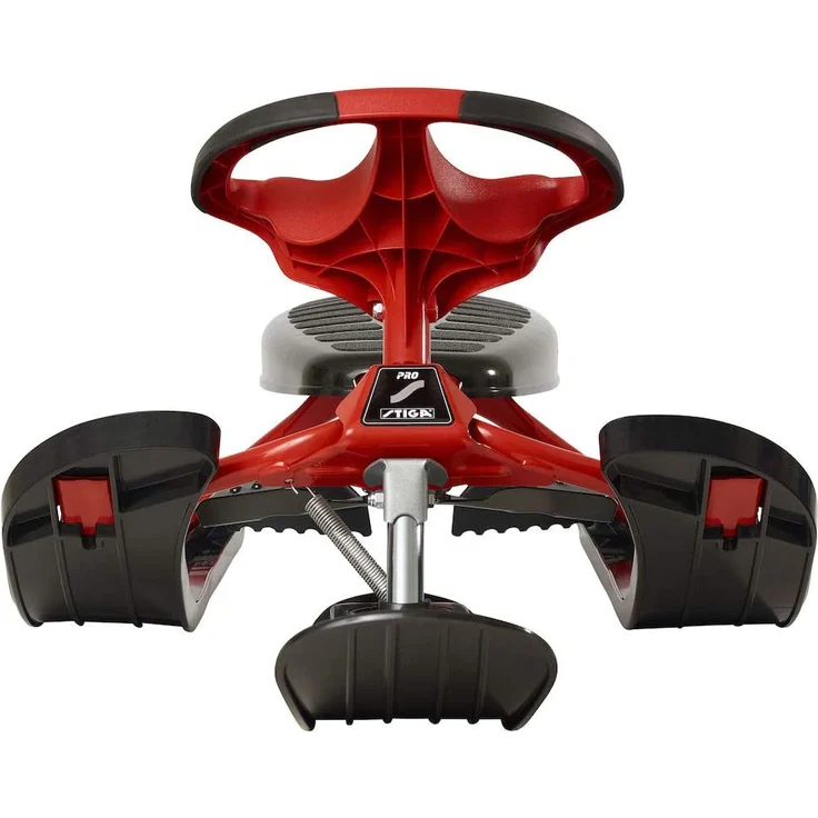 STIGA 'Snowracer Ultimate Pro' Lenkschlitten, Bob, 130 cm, schwarz/rot, Stahl/Kunststoff, viele Features, ab 6 Jahren – Bild 3