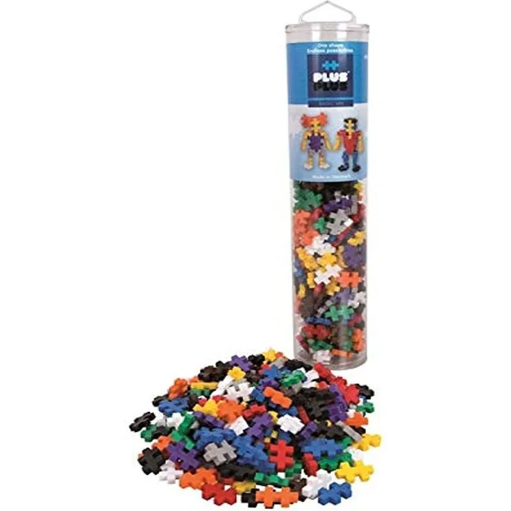 Plus-Plus 9604185 Mini Geniales Konstruktionsspielzeug, Tube Basic Mix, Bausteine-Set, 240 Teile, bunt