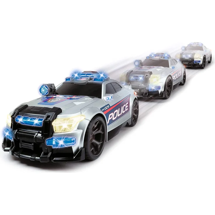 Dickie Toys Street Force, Polizeiauto, Sondereinsatz Polizeiwagen, motorisiertes Spielzeugauto, Kofferraum zum Öffnen, mit Licht & Sound, inkl. Batterien, 33 cm, ab 3 Jahren – Bild 4