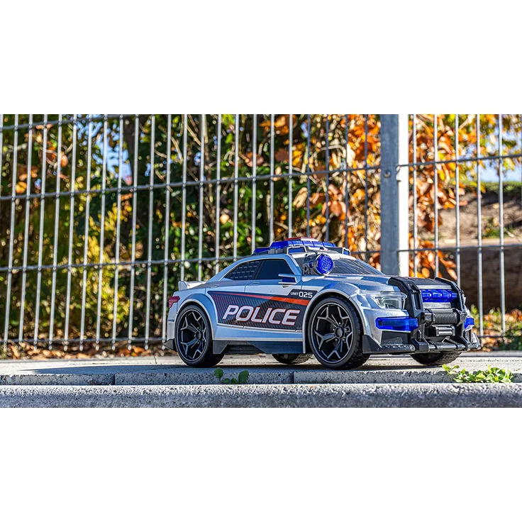 Dickie Toys Street Force, Polizeiauto, Sondereinsatz Polizeiwagen, motorisiertes Spielzeugauto, Kofferraum zum Öffnen, mit Licht & Sound, inkl. Batterien, 33 cm, ab 3 Jahren – Bild 10