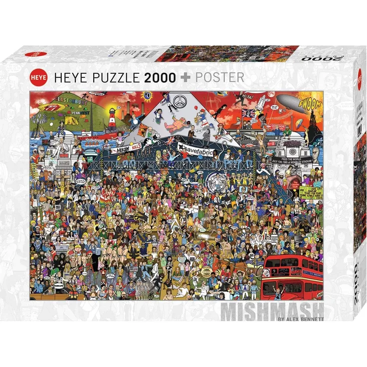 Heye Puzzle 29848 Cartoon Puzzles Puzzzle, Mehrfarbig