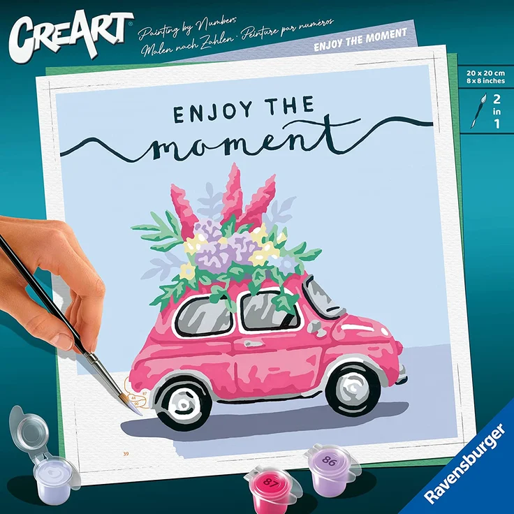 Ravensburger MnZ Enjoy the moment Farben enthalten Junge/Mädchen Malen nach Zahlen Set – Bild 2