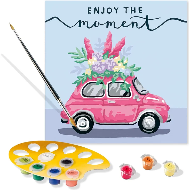 Ravensburger MnZ Enjoy the moment Farben enthalten Junge/Mädchen Malen nach Zahlen Set – Bild 1