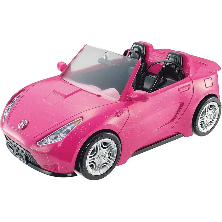 Barbie DVX59 - Cabrio Fahrzeug, in pink, mit Platz für 2 Puppen, Puppen Zubehör, ab 3 Jahren – Bild 2