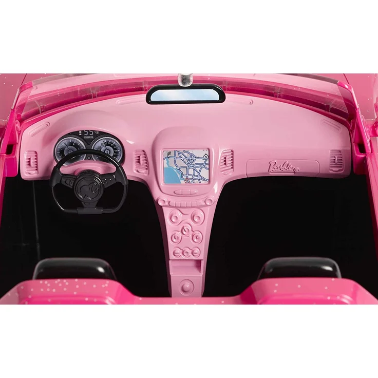 Barbie DVX59 - Cabrio Fahrzeug, in pink, mit Platz für 2 Puppen, Puppen Zubehör, ab 3 Jahren – Bild 8