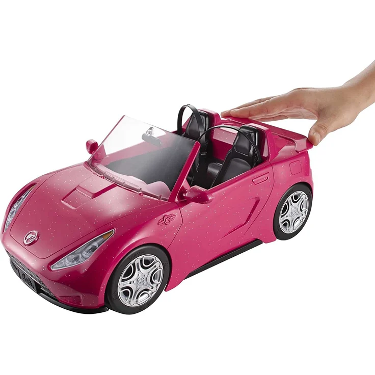 Barbie DVX59 - Cabrio Fahrzeug, in pink, mit Platz für 2 Puppen, Puppen Zubehör, ab 3 Jahren – Bild 5
