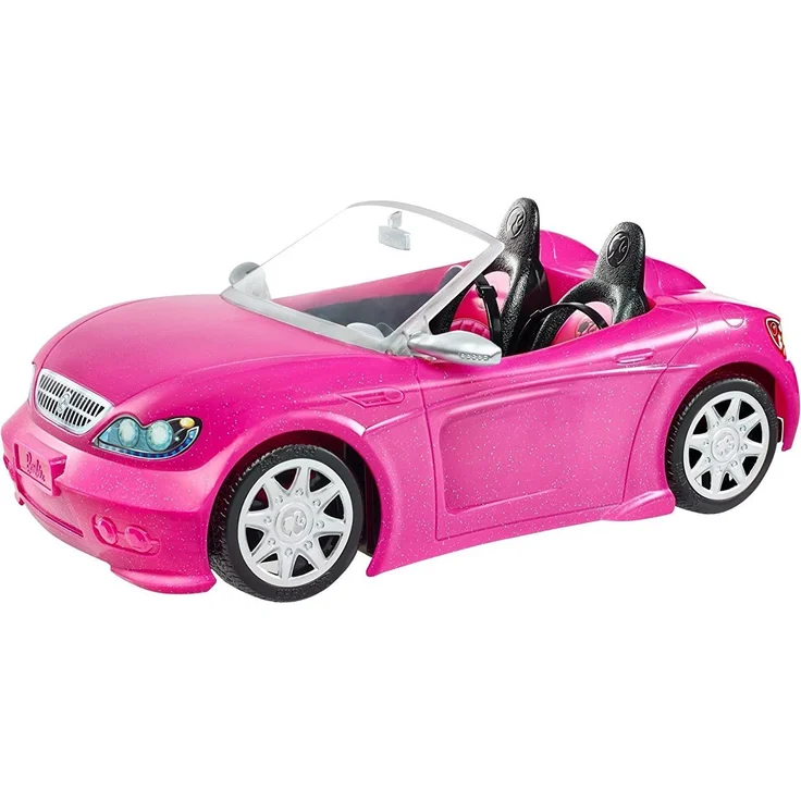 Barbie DVX59 - Cabrio Fahrzeug, in pink, mit Platz für 2 Puppen, Puppen Zubehör, ab 3 Jahren – Bild 4