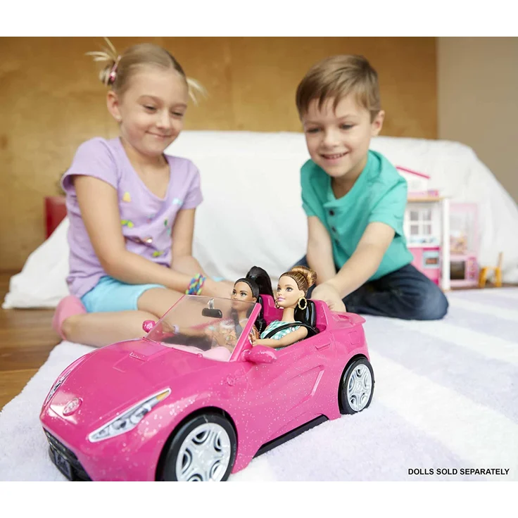 Barbie DVX59 - Cabrio Fahrzeug, in pink, mit Platz für 2 Puppen, Puppen Zubehör, ab 3 Jahren – Bild 3