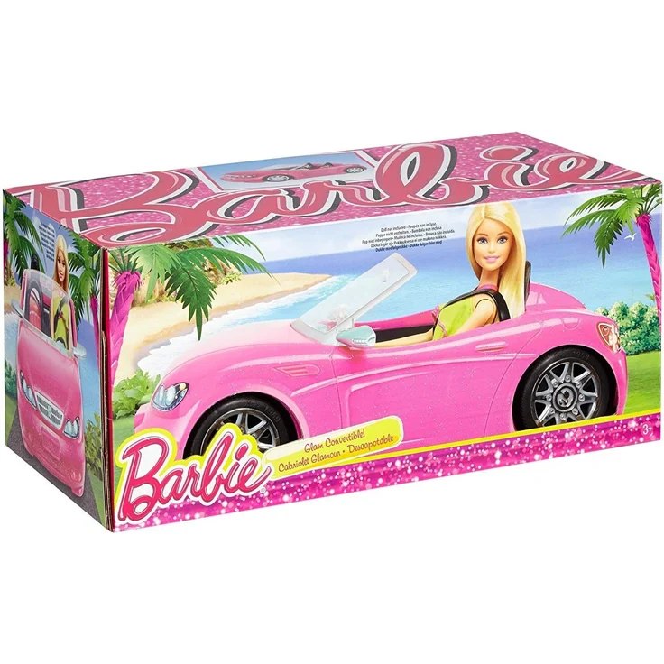 Barbie DVX59 - Cabrio Fahrzeug, in pink, mit Platz für 2 Puppen, Puppen Zubehör, ab 3 Jahren – Bild 13