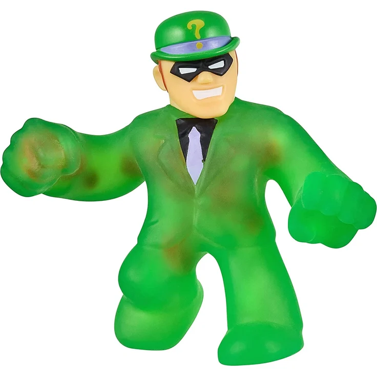 Heroes of Goo Jit Zu 41228 Versus-Packung mit 2 Stretchy Actionfiguren mit einzigartigen Füllungen: lizenzierte DC-Edition mit exklusiver metallischer Batman-Figur Pantaro vs. Riddler – Bild 6