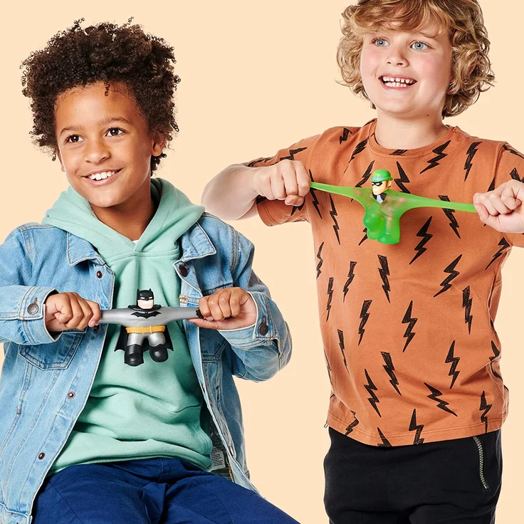 Heroes of Goo Jit Zu 41228 Versus-Packung mit 2 Stretchy Actionfiguren mit einzigartigen Füllungen: lizenzierte DC-Edition mit exklusiver metallischer Batman-Figur Pantaro vs. Riddler – Bild 8