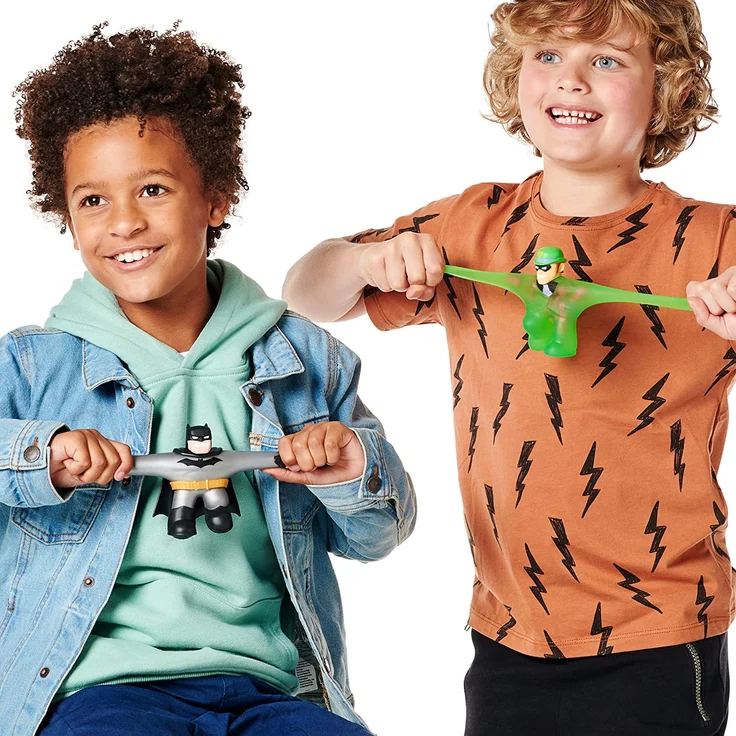 Heroes of Goo Jit Zu 41228 Versus-Packung mit 2 Stretchy Actionfiguren mit einzigartigen Füllungen: lizenzierte DC-Edition mit exklusiver metallischer Batman-Figur Pantaro vs. Riddler – Bild 7