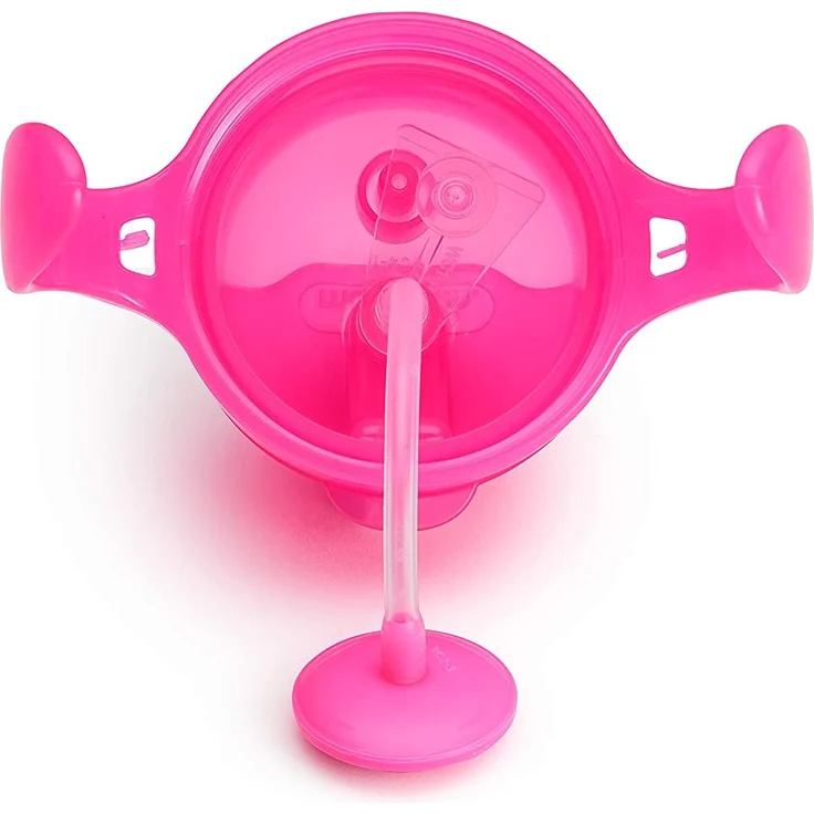 Munchkin Click Lock Trinkhalmbecher mit beschwertem Halm, rosa, 207 ml, rosa – Bild 6