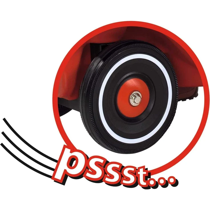 BIG 800056106 'Bobby Car Classic'-Set mit Flüsterrädern und Schuhschutz Shoe-Care, ab 12 Monaten, bis 50 kg belastbar, rot – Bild 5