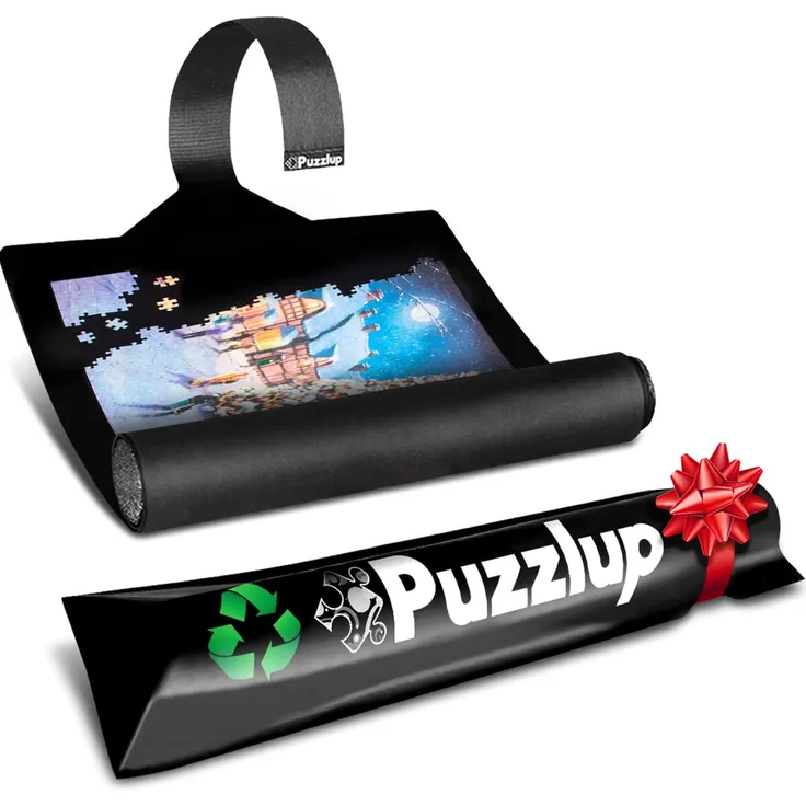 Puzzlup 3000 Puzzlematte - XXL Größe - Neopren - Selbstschließend und rutschfest - Portapuzzle mit Öko-Verpackung - Bis zu 3000 Stück - 95 x 150 cm