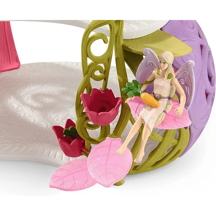 Schleich bayala Glitzerndes Blütenhaus mit Einhörnern, See und Stall – Bild 7