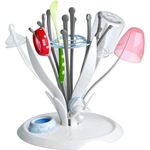 NUK MultiDry Trockenständer - praktisches Trocknen von bis zu 6 Babyflaschen und Zubehör, BPA-frei