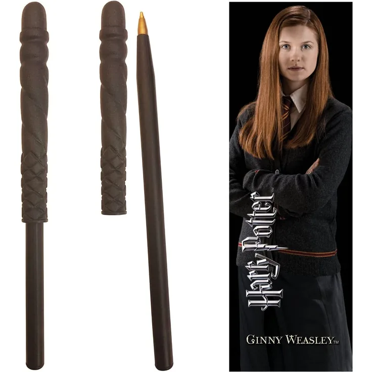 Harry Potter Kugelschreiber: Ginny Zauberstab mit Lesezeichen