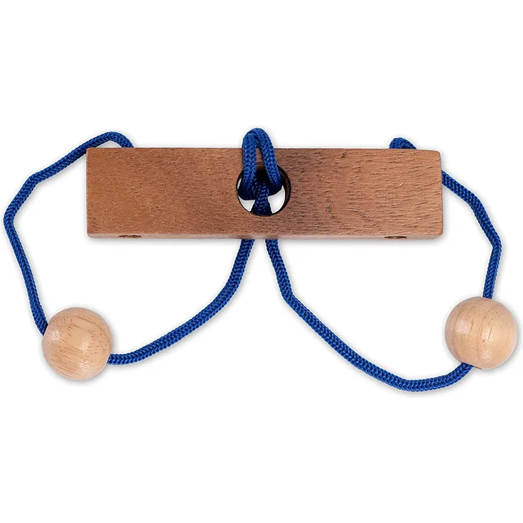 Schnurpuzzle - String Puzzle - Denkspiel - Knobelspiel aus Holz