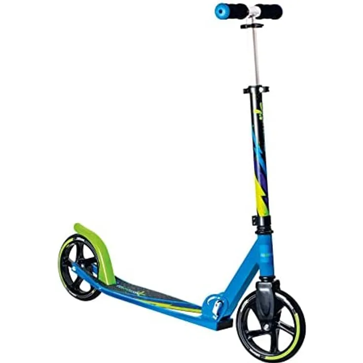 Aluminium Scooter 205 mm grün-blau-schwarz