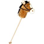 small foot 11718 - Steckenpferd NICO, Hobby Horsing, braun, Länge: 107 cm