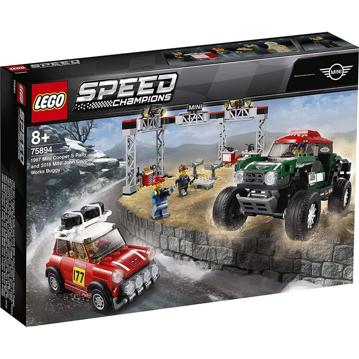 LEGO Speed Champions 75894 - 1967 Mini Cooper S und 2018 Buggy Mini John Cooper Works, Rallyeauto – Bild 10