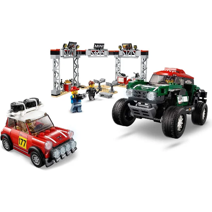 LEGO Speed Champions 75894 - 1967 Mini Cooper S und 2018 Buggy Mini John Cooper Works, Rallyeauto – Bild 2