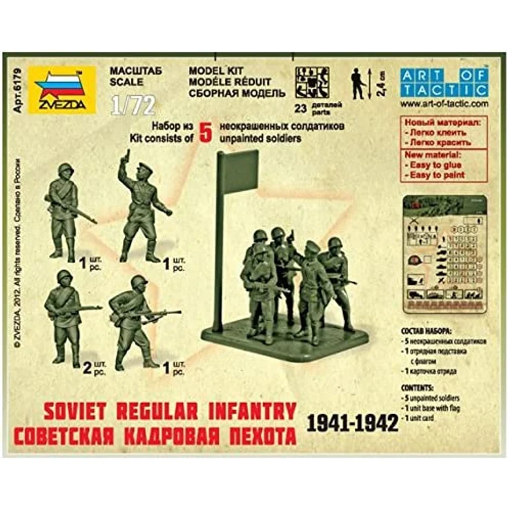Zvezda Soviet Regular Infantry /1941-42/ 1:72 (6179) – Bild 3