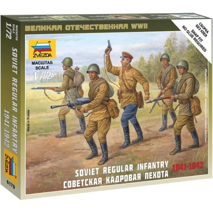 Zvezda Soviet Regular Infantry /1941-42/ 1:72 (6179) – Bild 1