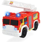 Dickie Toys Fire Rescue Unit, Feuerwehrauto, Spielzeugauto, Feuerwehr, bewegliche und ausfahrbare Leiter, Licht & Sound, inkl. Batterien, 30 cm groß, ab 3 Jahren