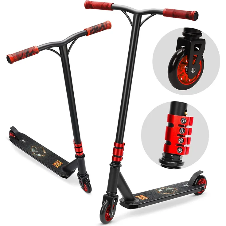 BOLDCUBE Deluxe Stunt Black 2-Rad Scooter