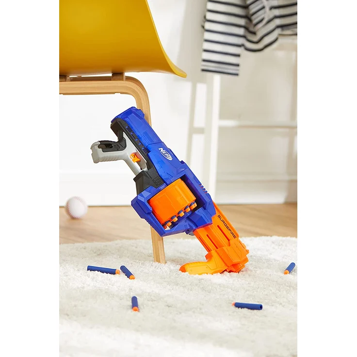 Nerf N-Strike Elite Surgefire, Spielzeugblaster mit Trommelmagazin, in recycelbarer Verpackung – Bild 10