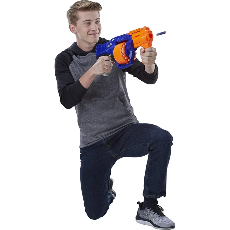 Nerf N-Strike Elite Surgefire, Spielzeugblaster mit Trommelmagazin, in recycelbarer Verpackung – Bild 6