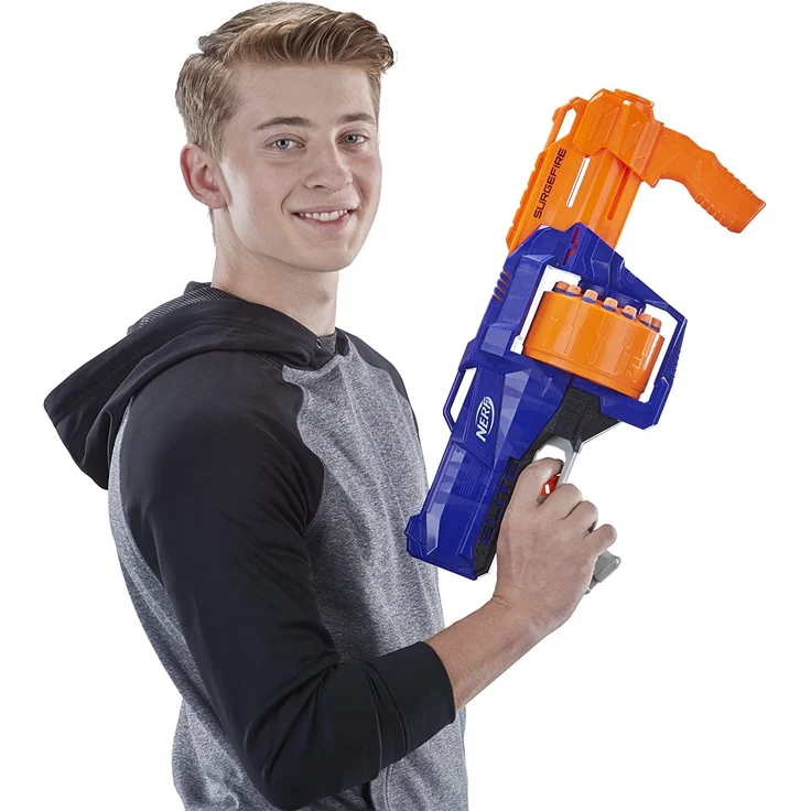 Nerf N-Strike Elite Surgefire, Spielzeugblaster mit Trommelmagazin, in recycelbarer Verpackung – Bild 7