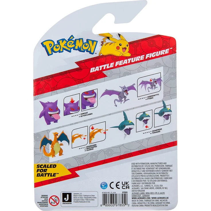 Jazwares Pokémon - 4. 5"""" Battle Feature Figure Aerodactyl - – Bild 5