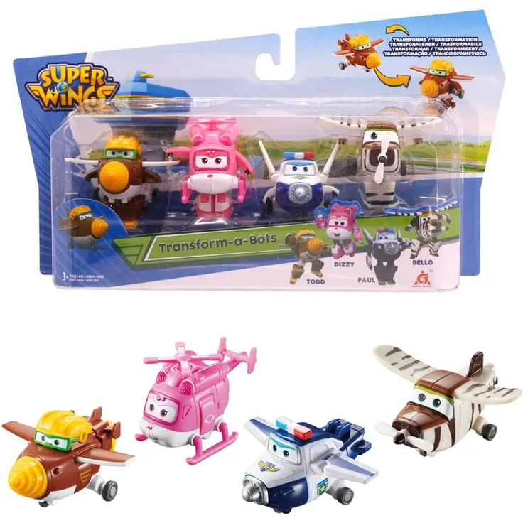 Super Wings Transform-a-bot Figurensatz Todd