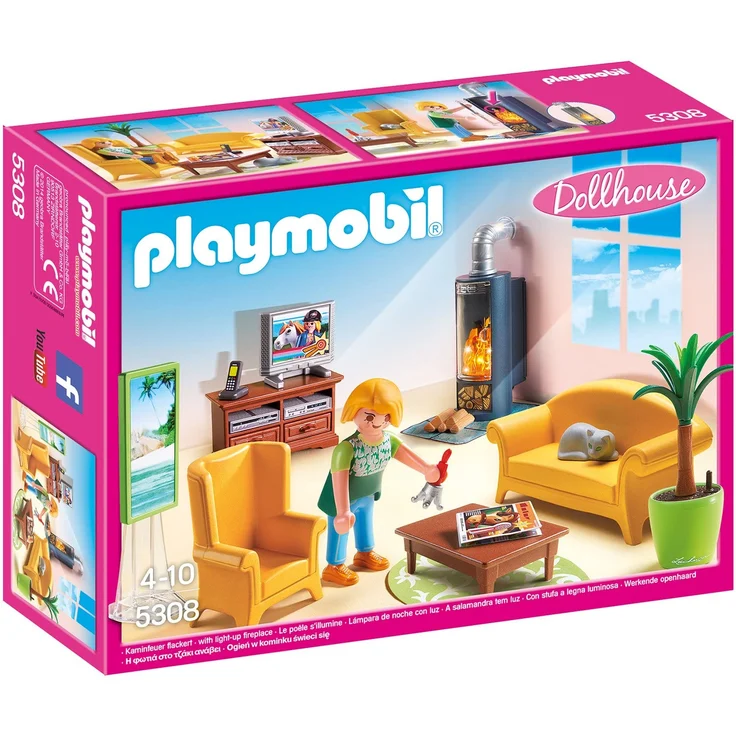 Playmobil 5308 - Wohnzimmer mit Kaminofen – Bild 1