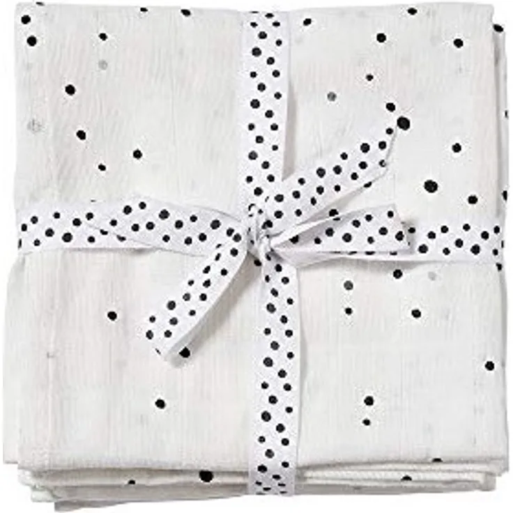 Done by Deer Wickelntücher 2er Pack, Dreamy dots White