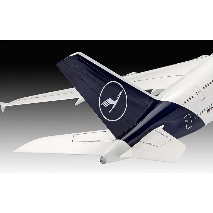 Revell 03872 Passagierflugzeug Airbus A380-800 Lufthansa New Livery, 1:144/50,4 cm originalgetreuer Modellbausatz für Experten, unlackiert, 1/144 – Bild 7