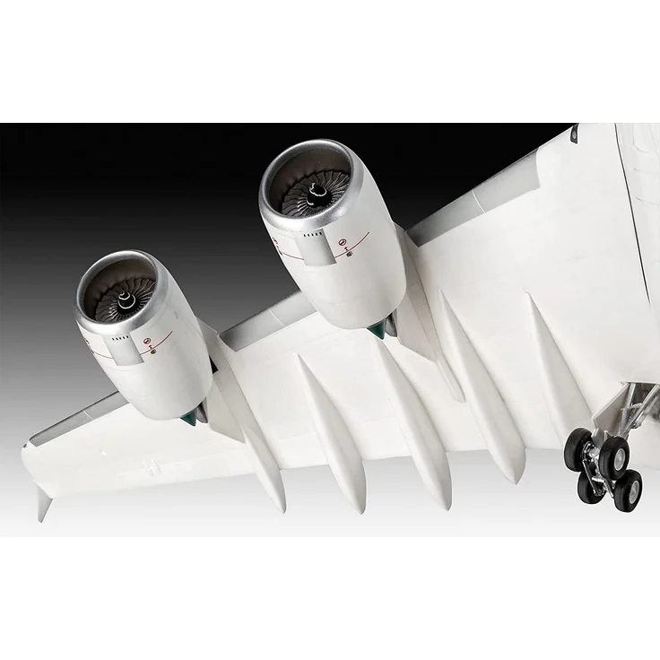 Revell 03872 Passagierflugzeug Airbus A380-800 Lufthansa New Livery, 1:144/50,4 cm originalgetreuer Modellbausatz für Experten, unlackiert, 1/144 – Bild 6