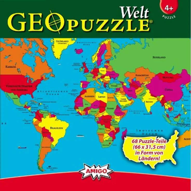 Amigo 00381 - GeoPuzzle – Welt – Bild 2