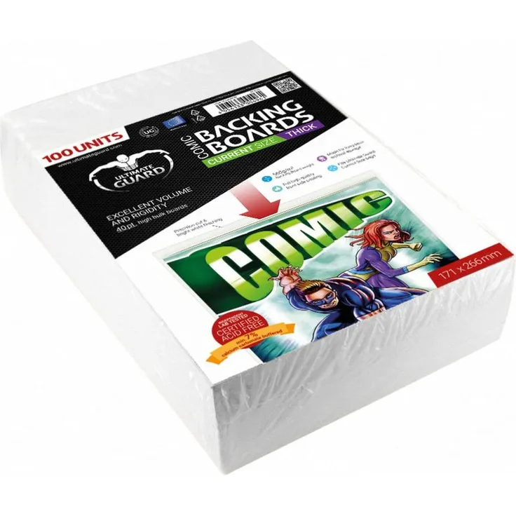 Ultimate Guard UGD020032 - Comic Backing Boards Thick Current Size