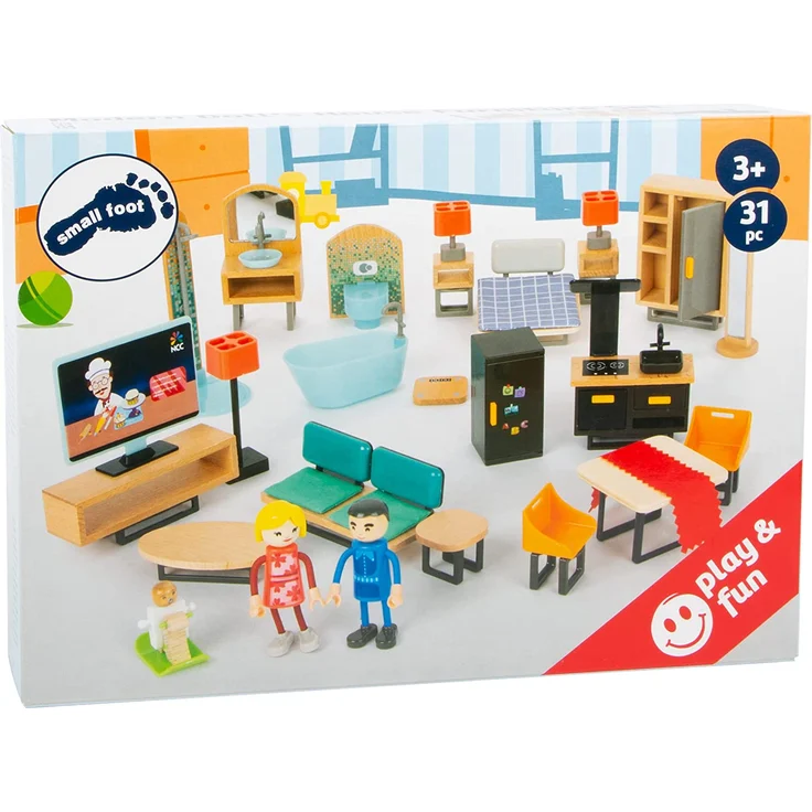 Small Foot Puppenhaus Möbel Set modern – Bild 8
