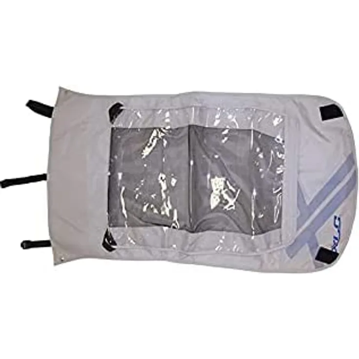 XLC Verdeck 2in1 für Kinderanhänger Mono hoch 2 ab 2016 limone silber